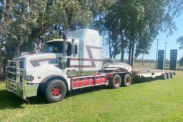 Mack Trident Prime Mover and SES Low Loader Trailer